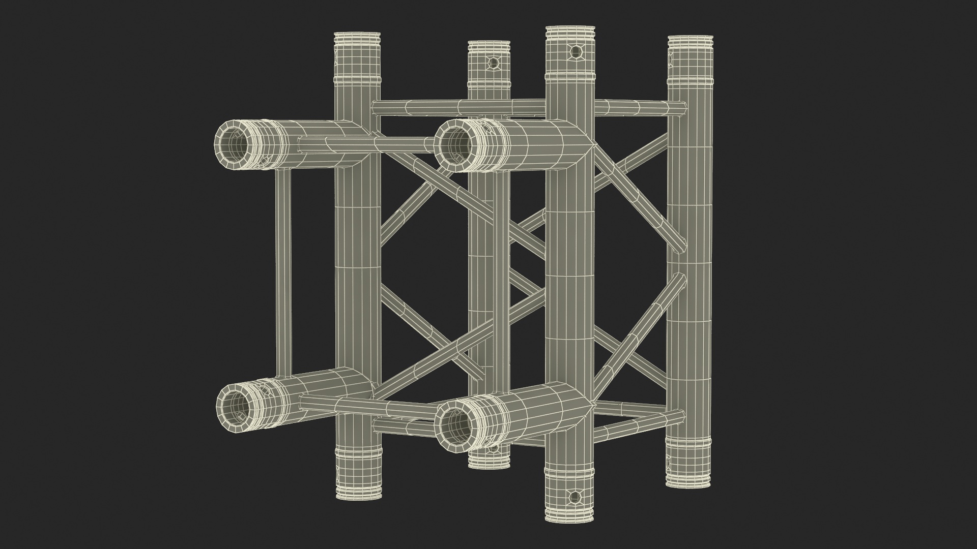 3D Industrial Square Truss Modular