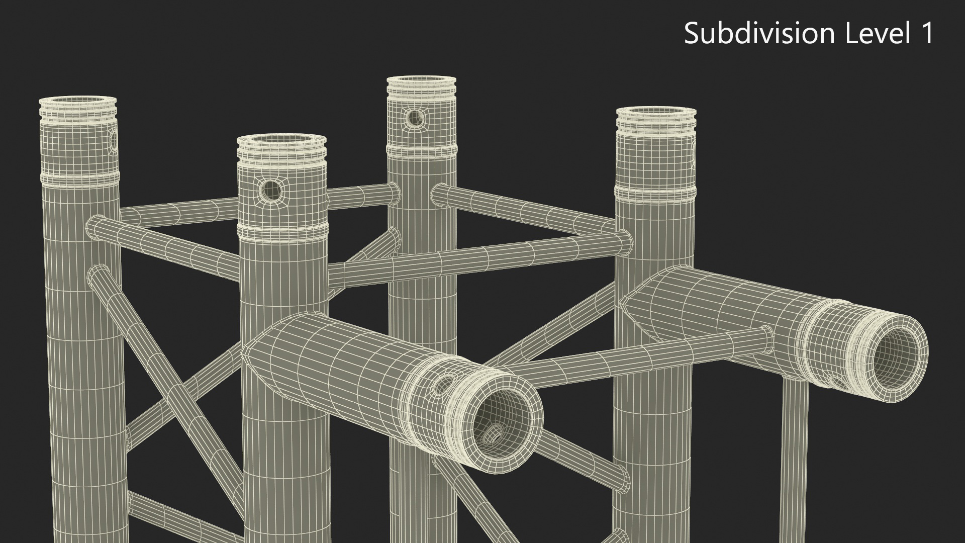 3D Industrial Square Truss Modular