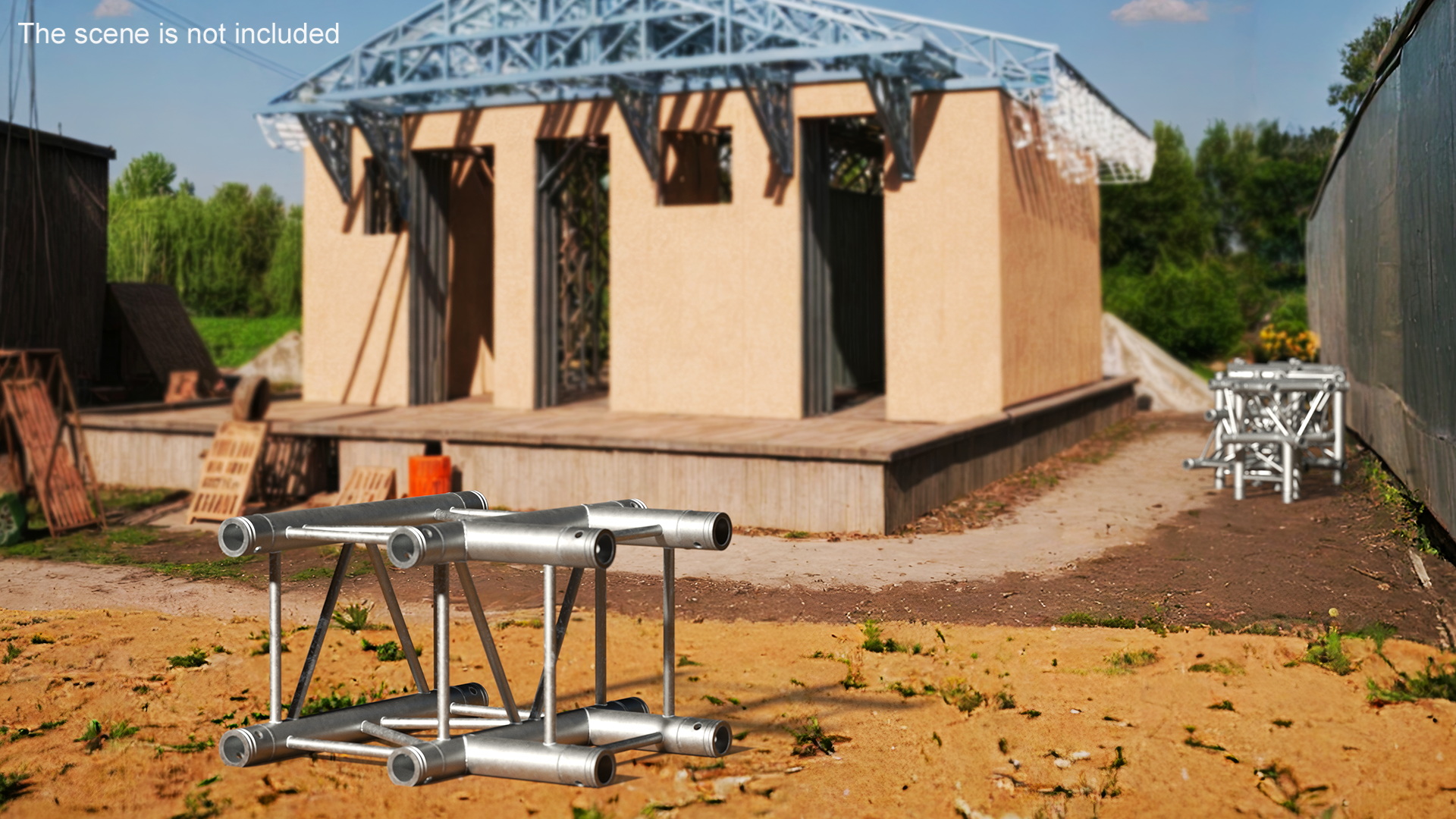3D Industrial Square Truss Modular