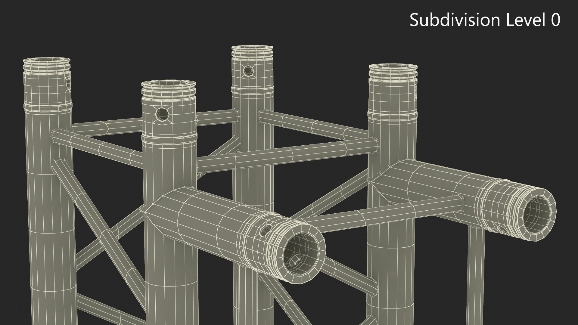3D Industrial Square Truss Modular