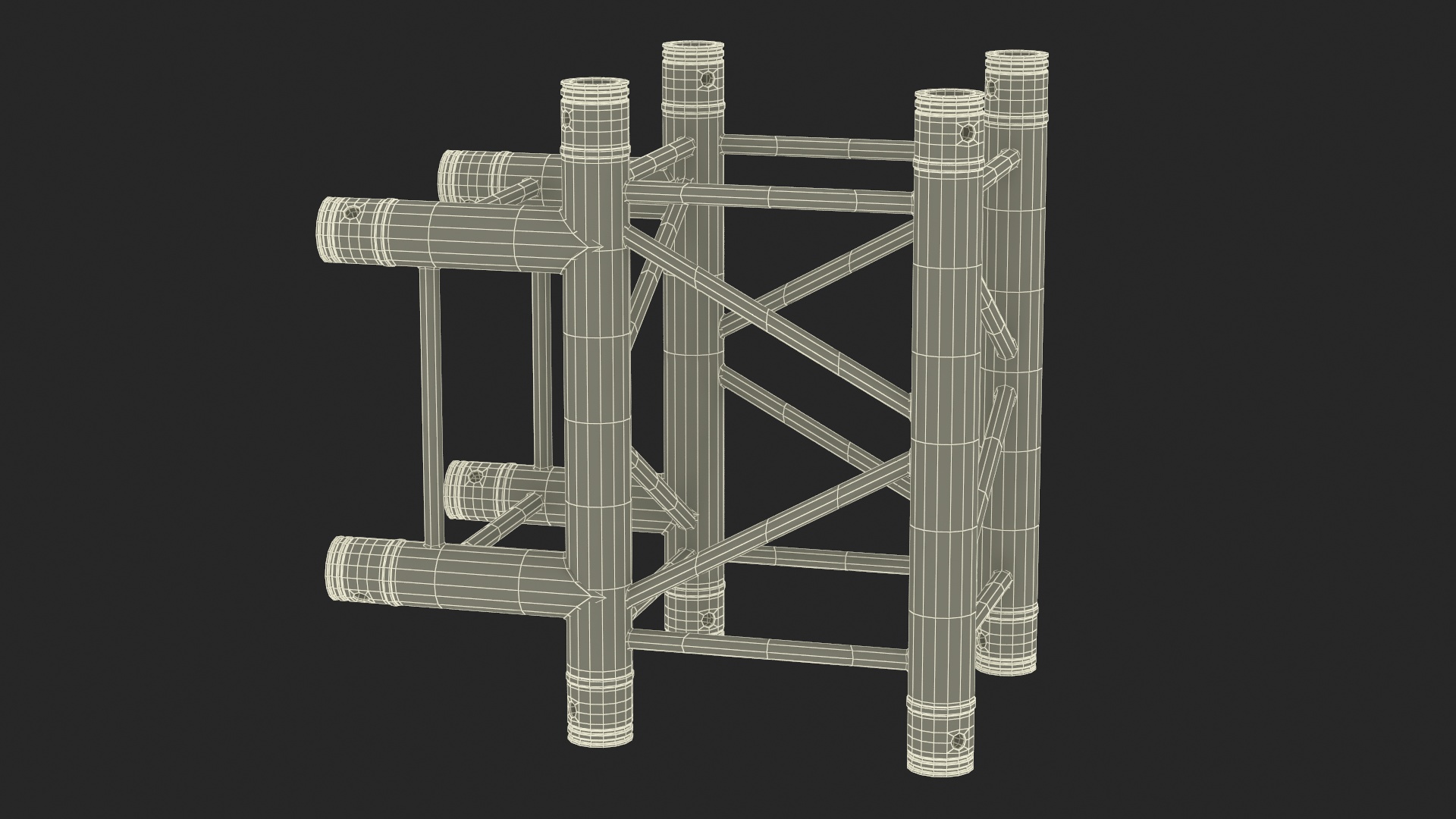 3D Industrial Square Truss Modular