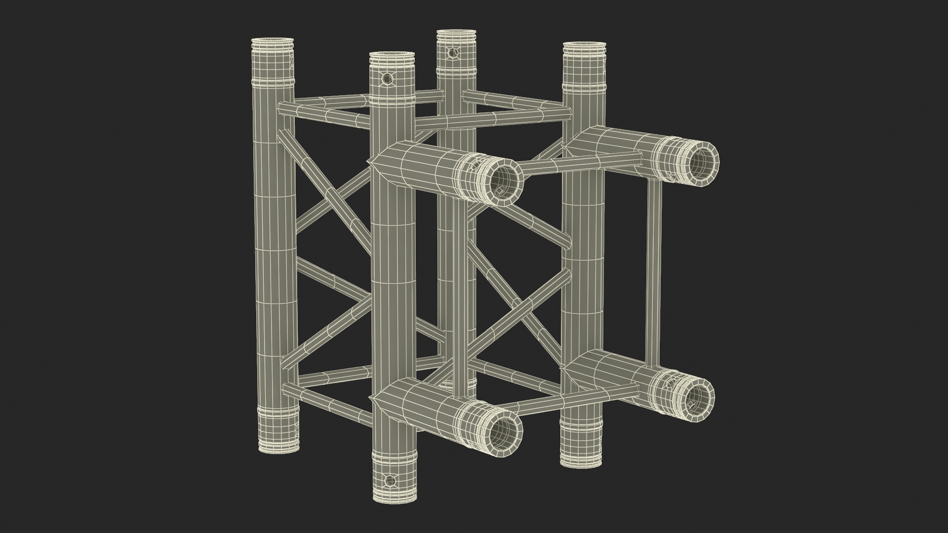 3D Industrial Square Truss Modular