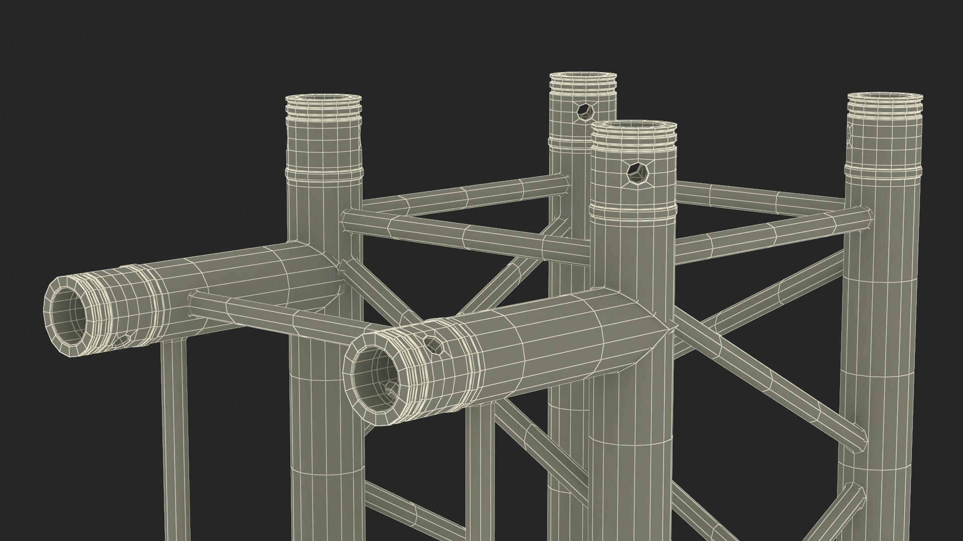 3D Industrial Square Truss Modular