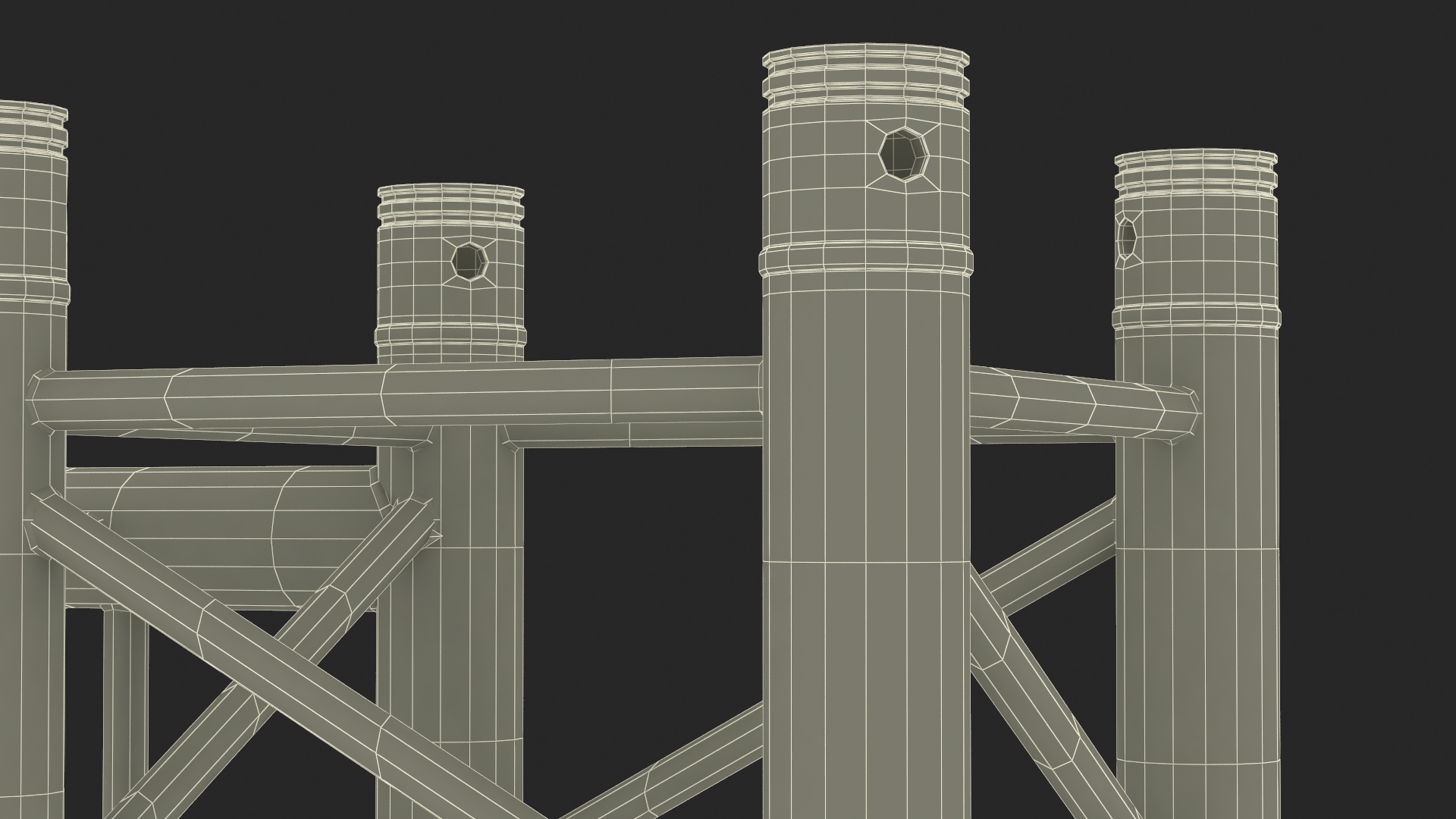 3D Industrial Square Truss Modular