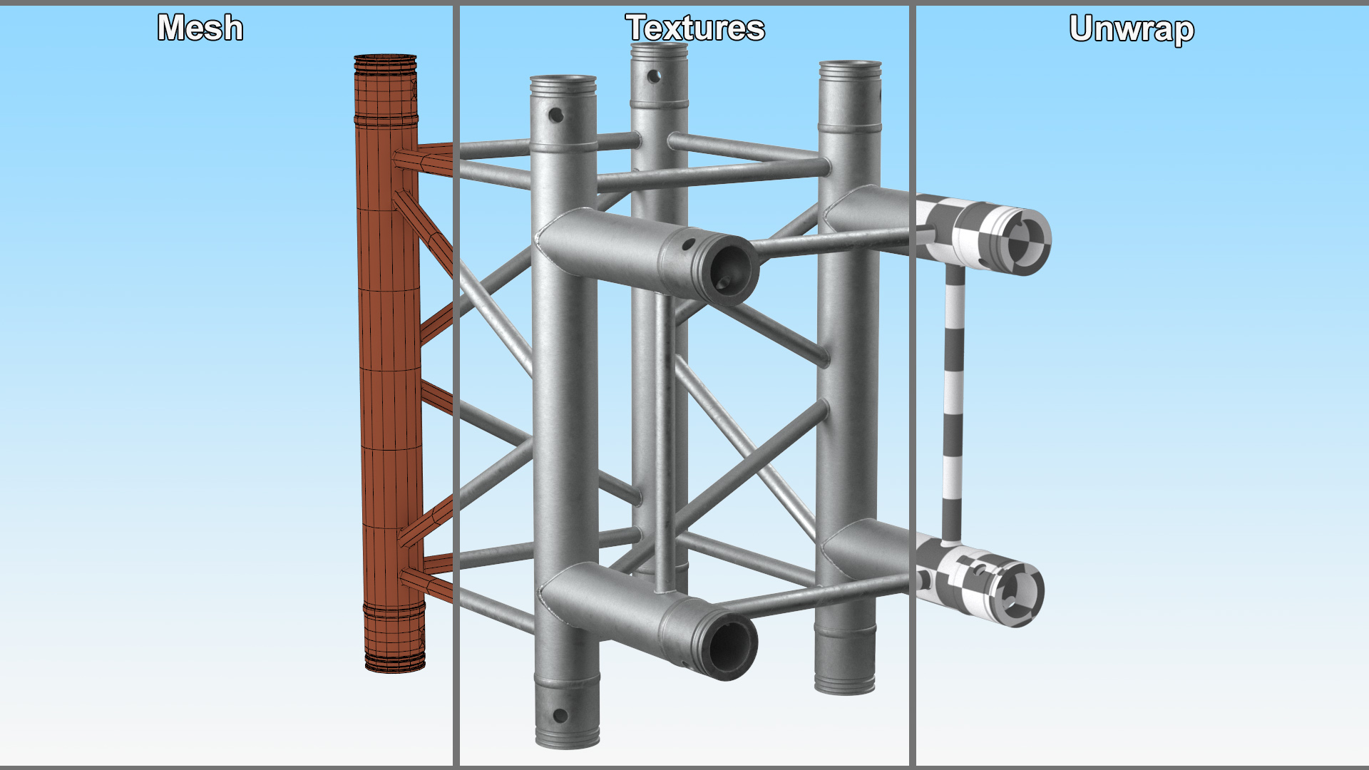 3D Industrial Square Truss Modular