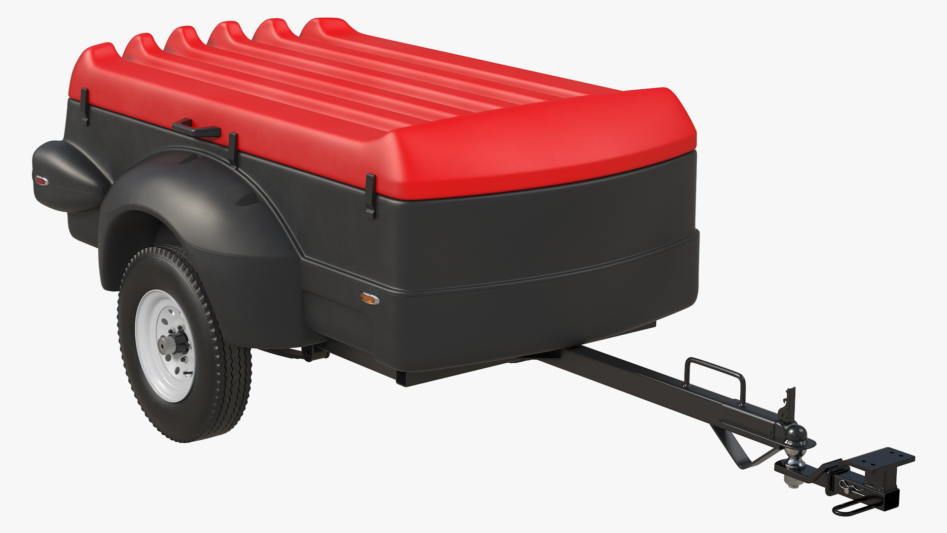 Enclosed Mini Cargo Trailer with Hatchback 3D