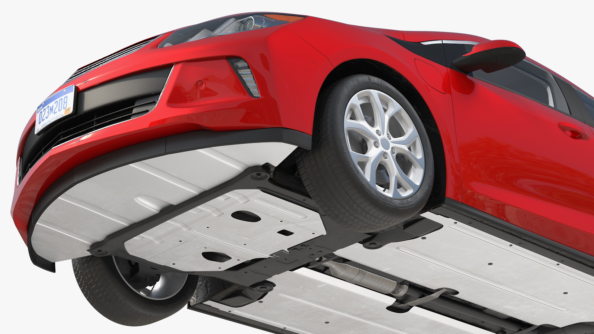 Enclosed Mini Cargo Trailer with Hatchback 3D