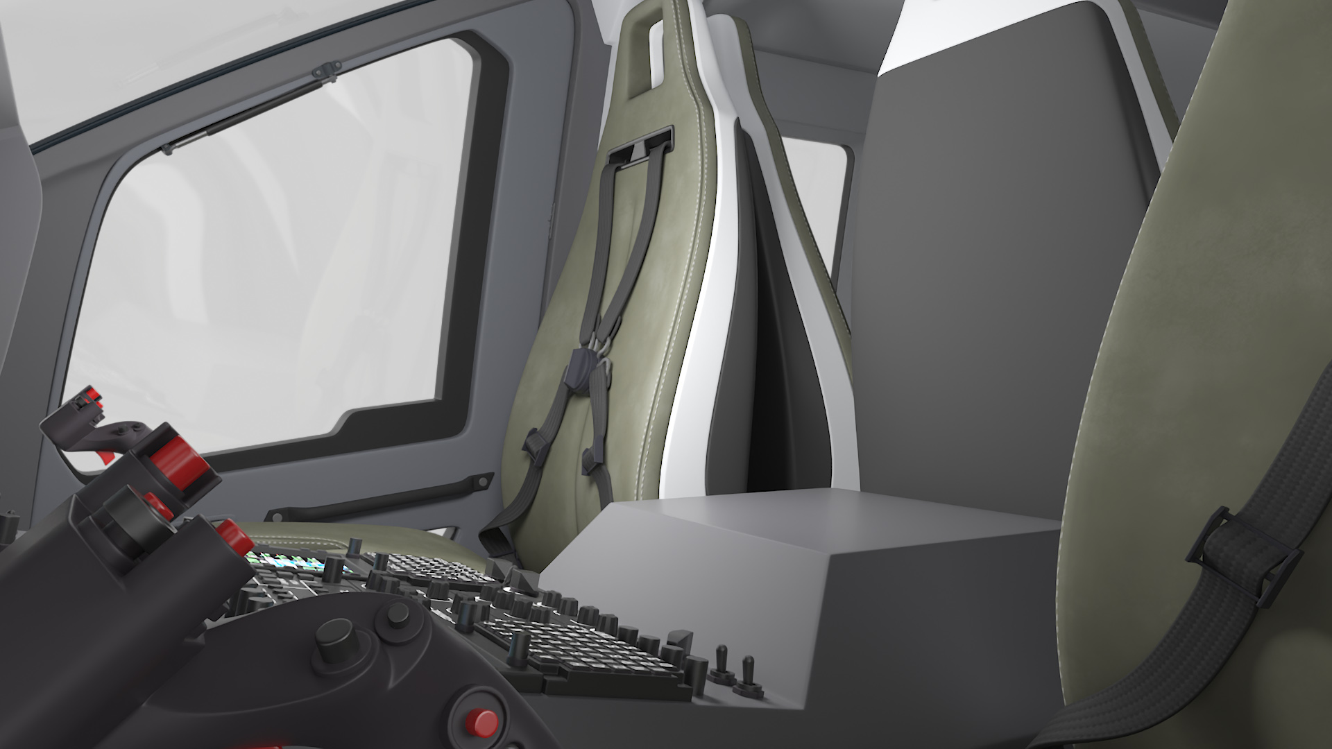 Medium Utility Helicopter Interior 3D model