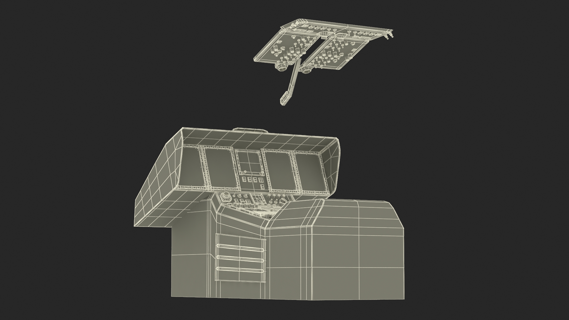 Medium Utility Helicopter Interior 3D model