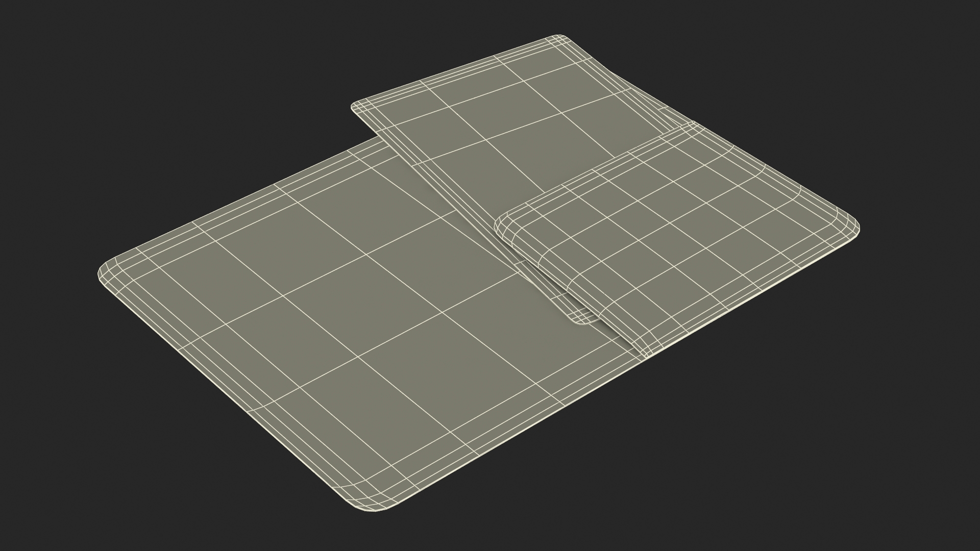 3D Hotel Room Keycard Gold Open model