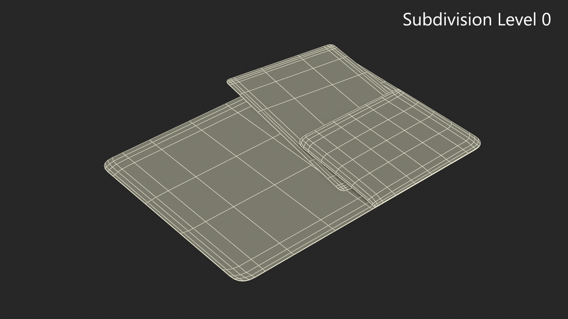 3D Hotel Room Keycard Gold Open model