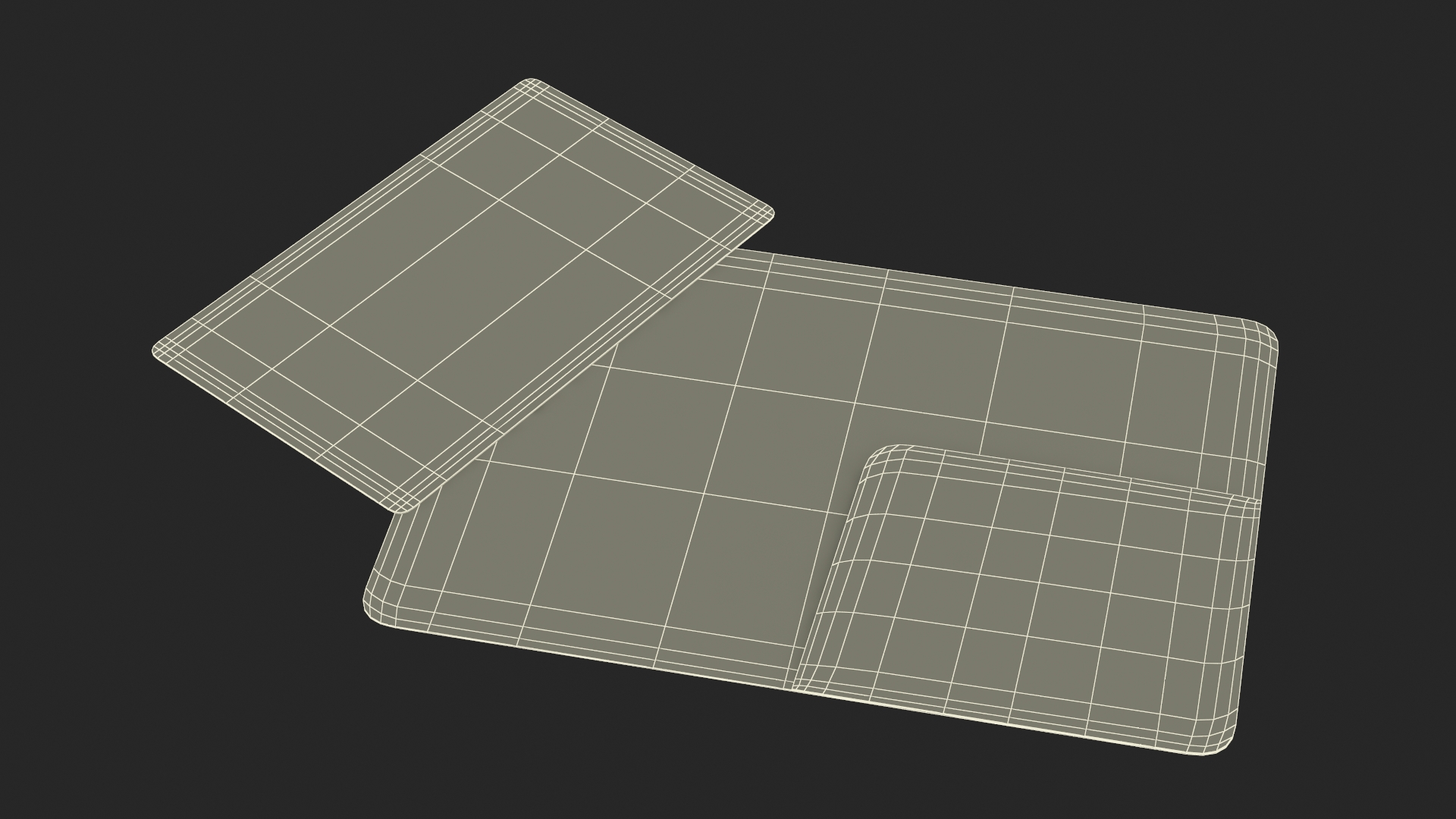 3D Hotel Room Keycard Gold Open model