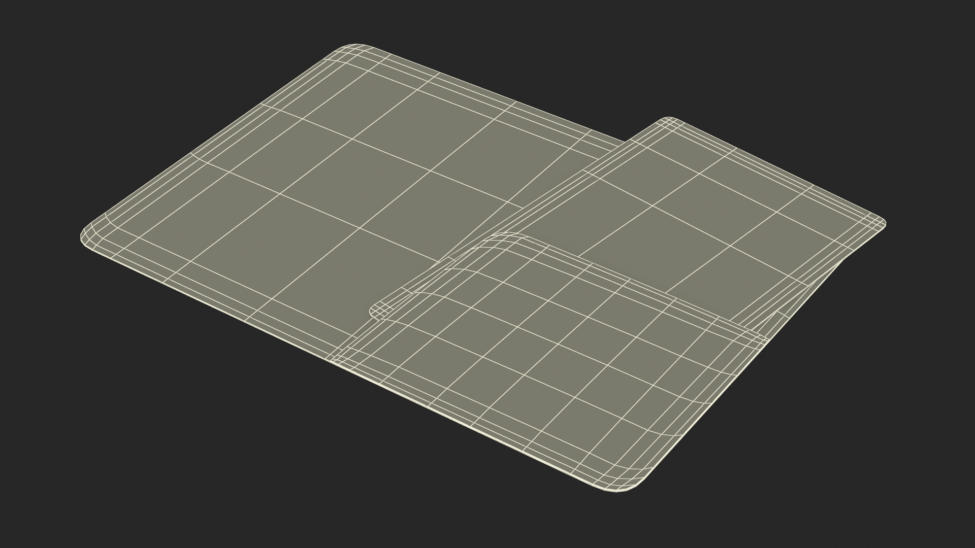 3D Hotel Room Keycard Gold Open model