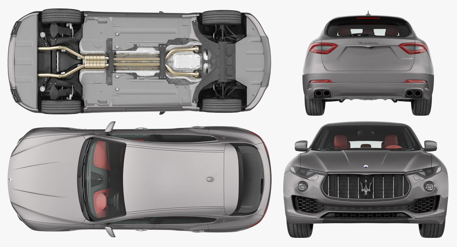 Maserati Levante 2017 Simple Interior 3D