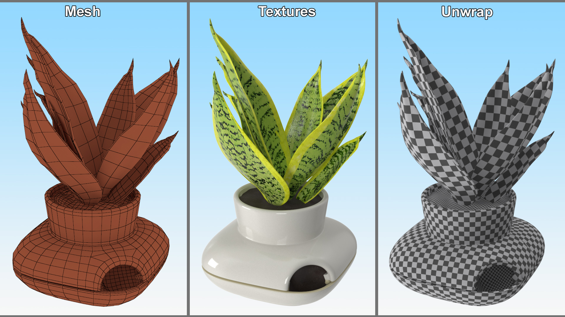 3D model Sagaform Single Herb Pot White