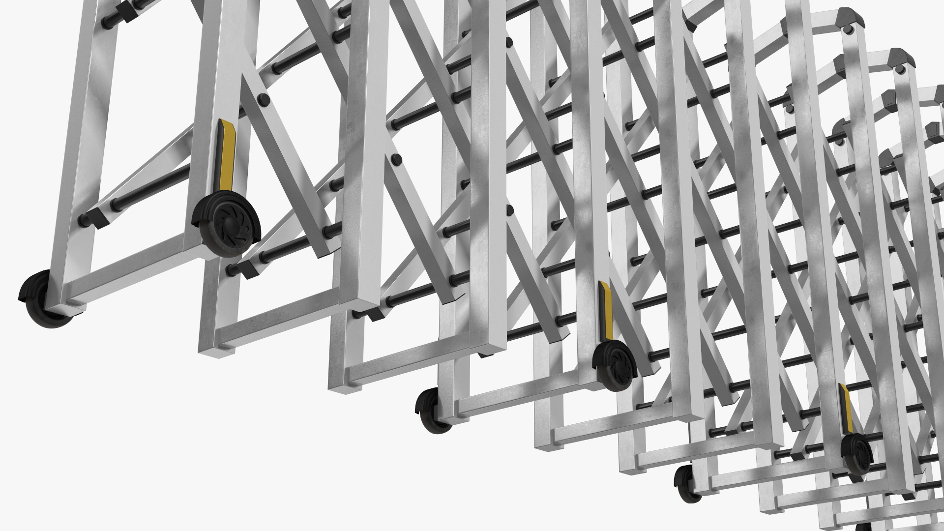3D Electric Sliding Retractable Gate model