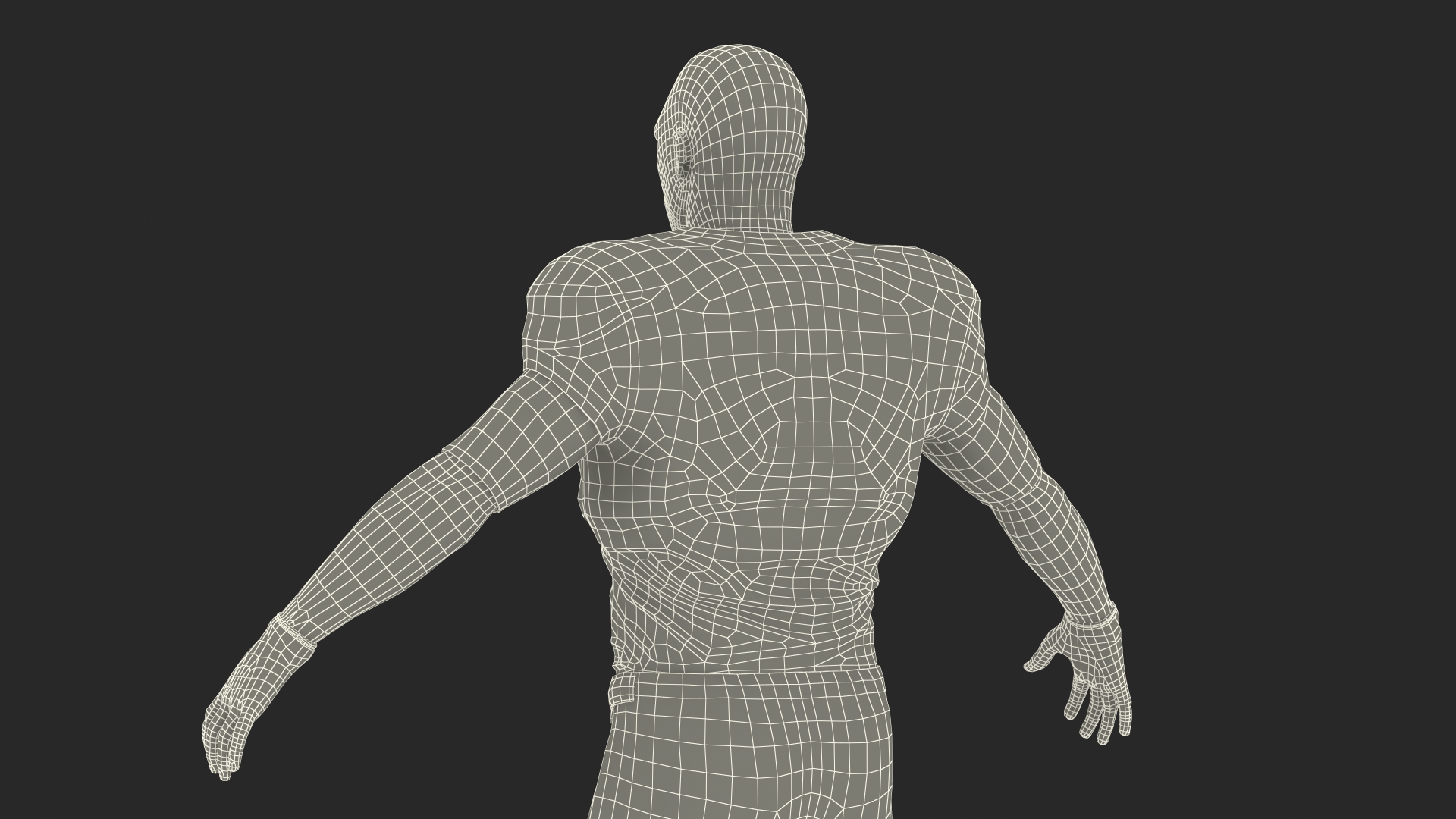 Red Uniform T-Pose American Football Players 3D model