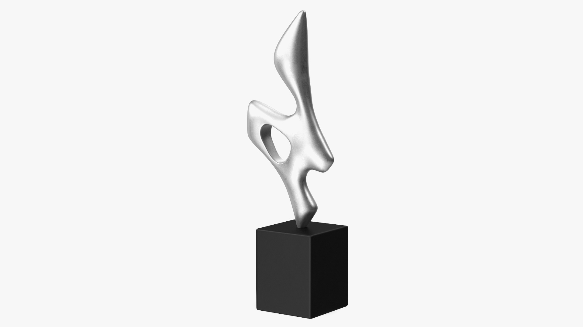 Home Decor Sculpture Silver 3D