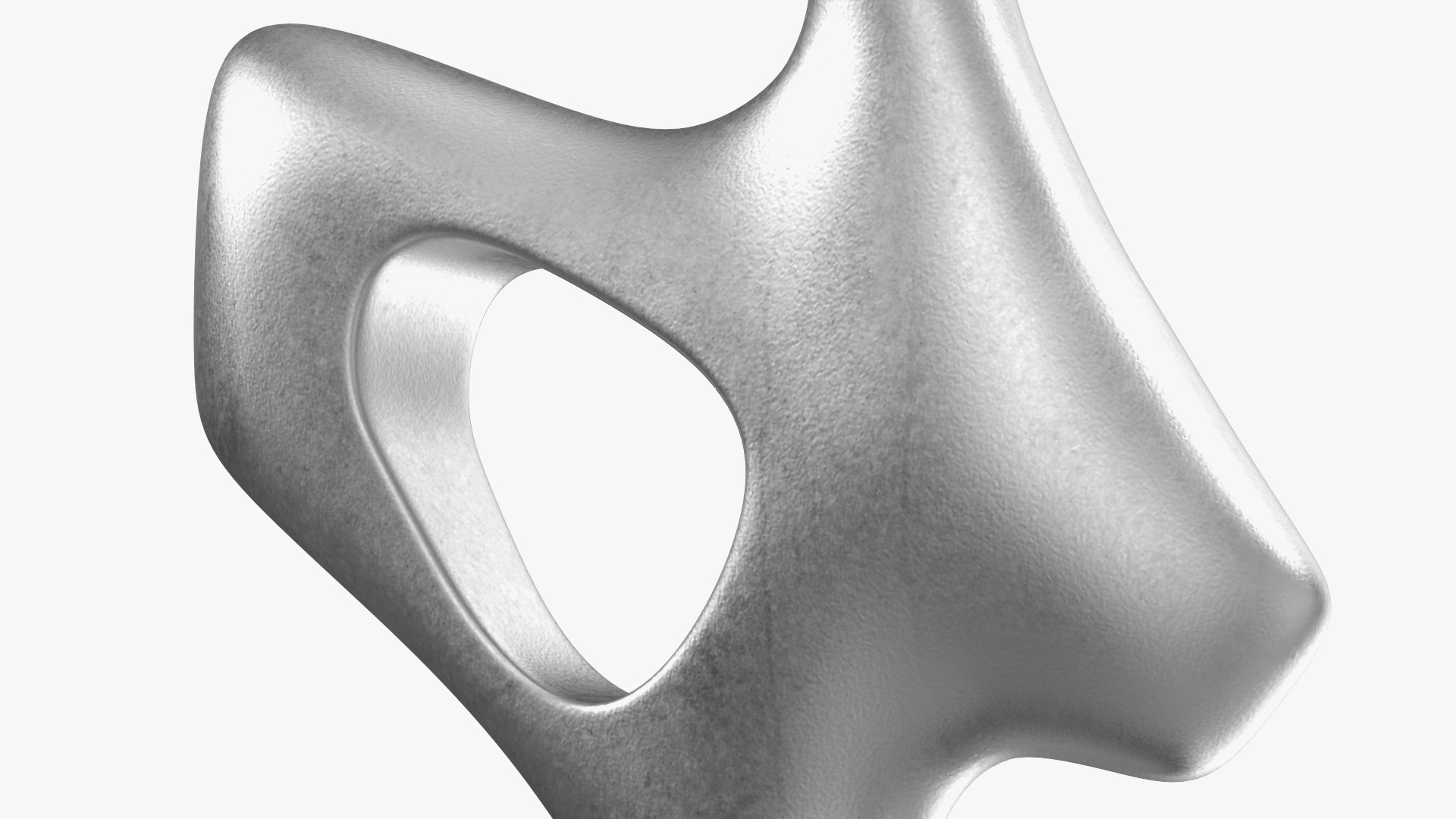 Home Decor Sculpture Silver 3D