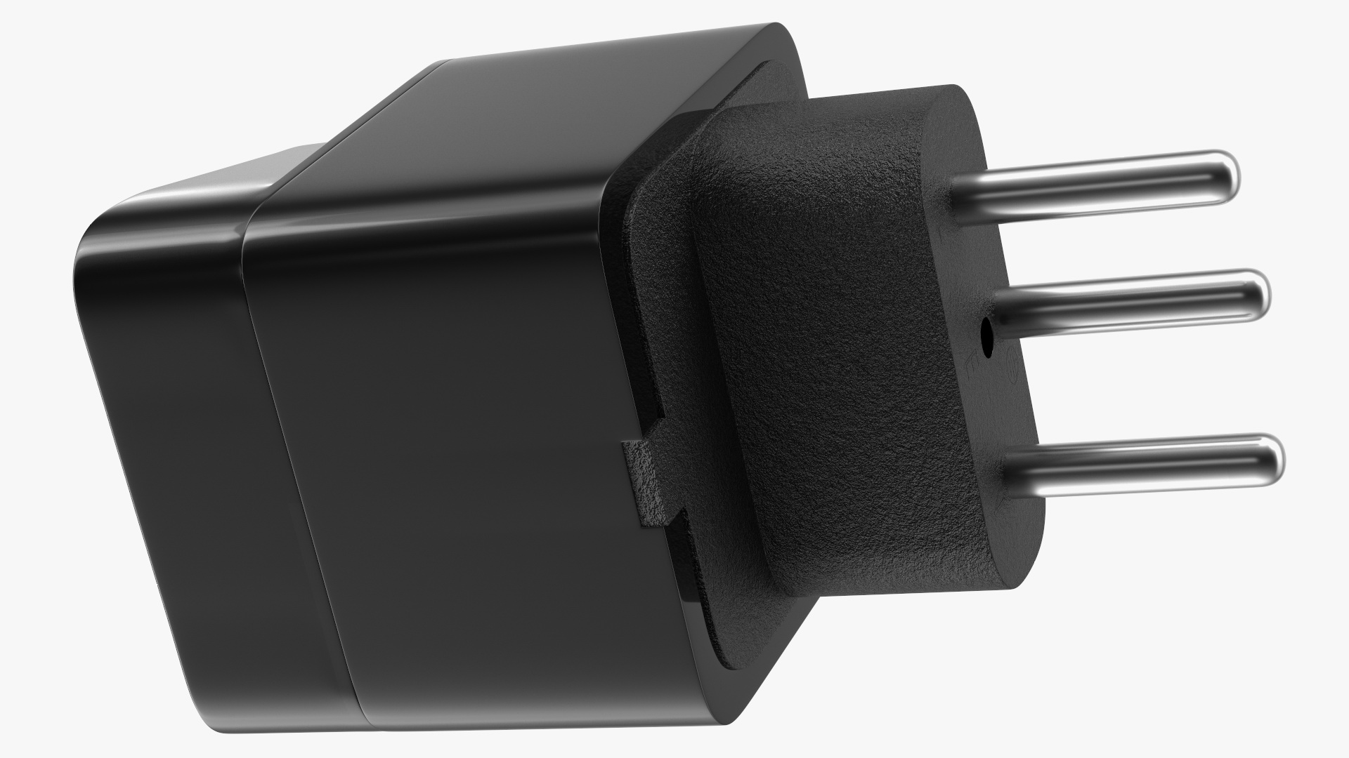 3D model Type J Universal Plug Adapter Black