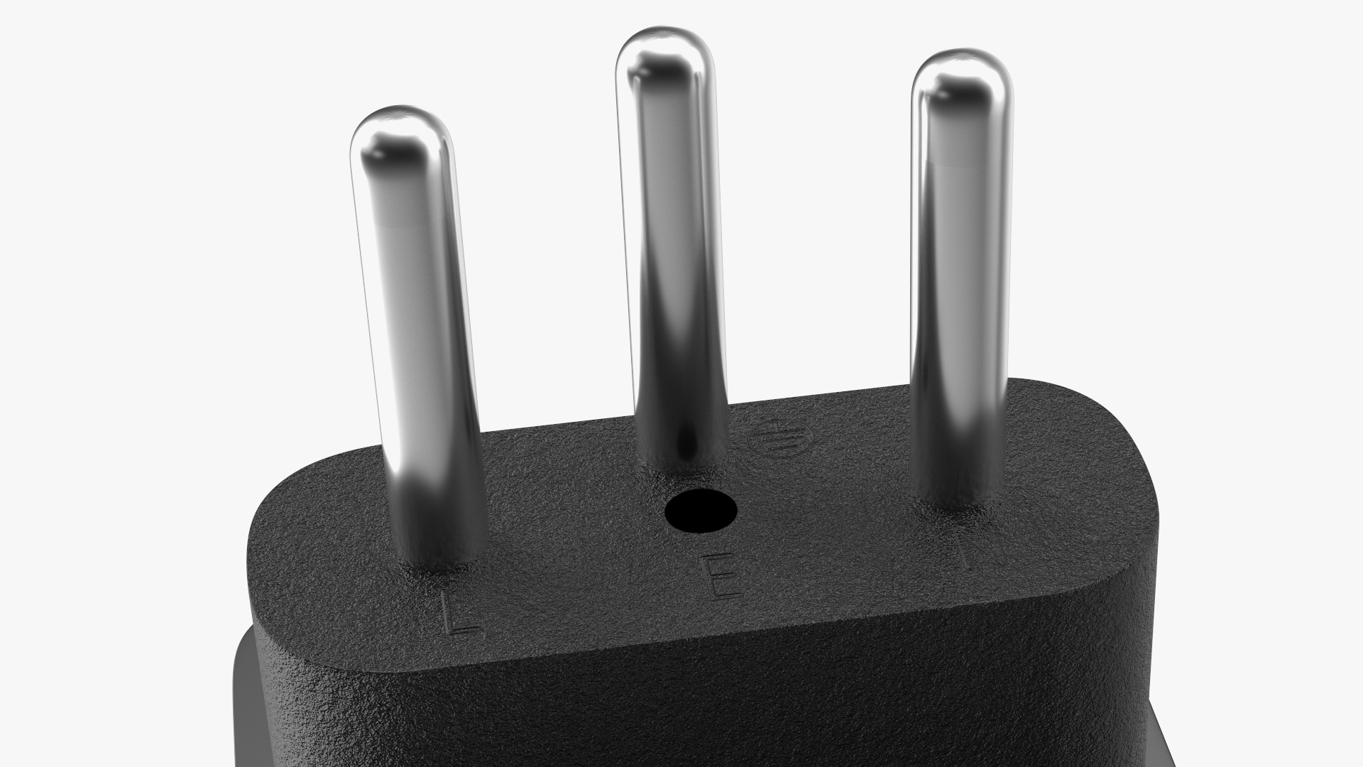 3D model Type J Universal Plug Adapter Black