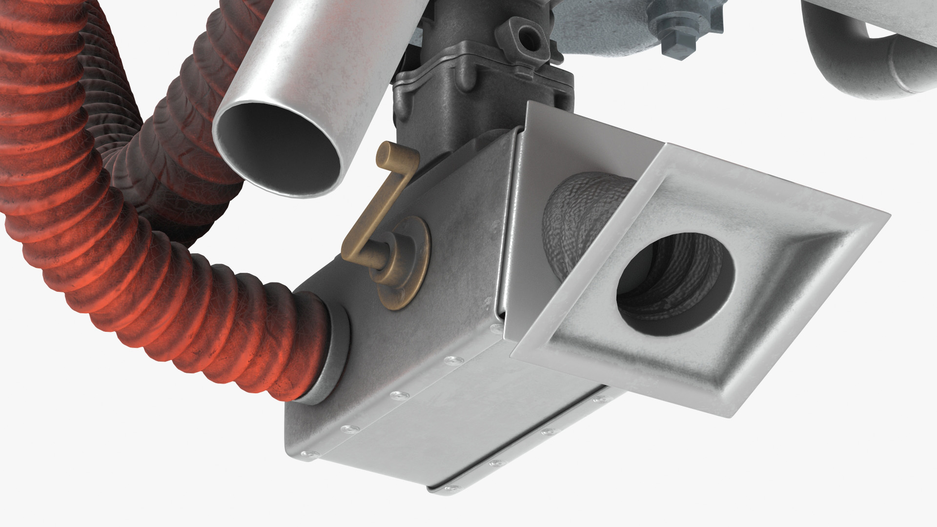 3D model Aero Engine Lycoming O 320 Old