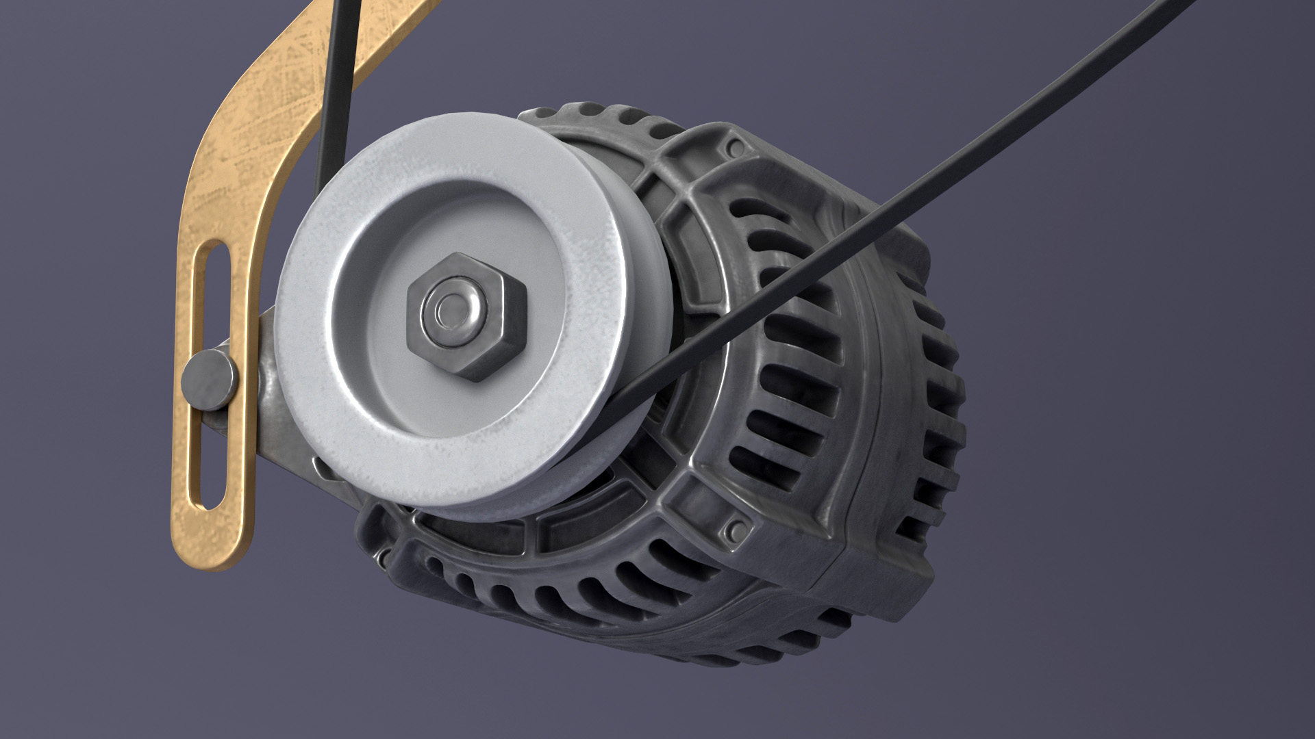 3D model Aero Engine Lycoming O 320 Old
