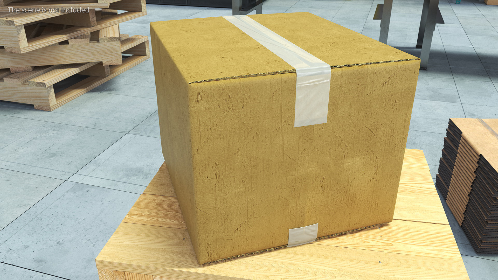 3D model Cardboard Moving Box