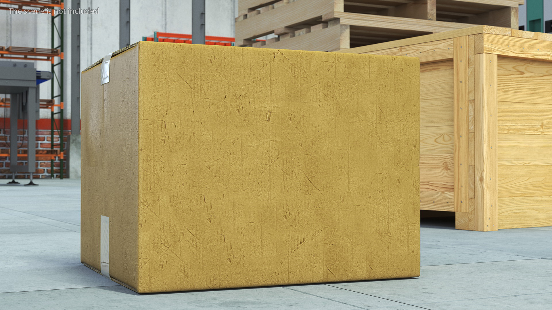 3D model Cardboard Moving Box
