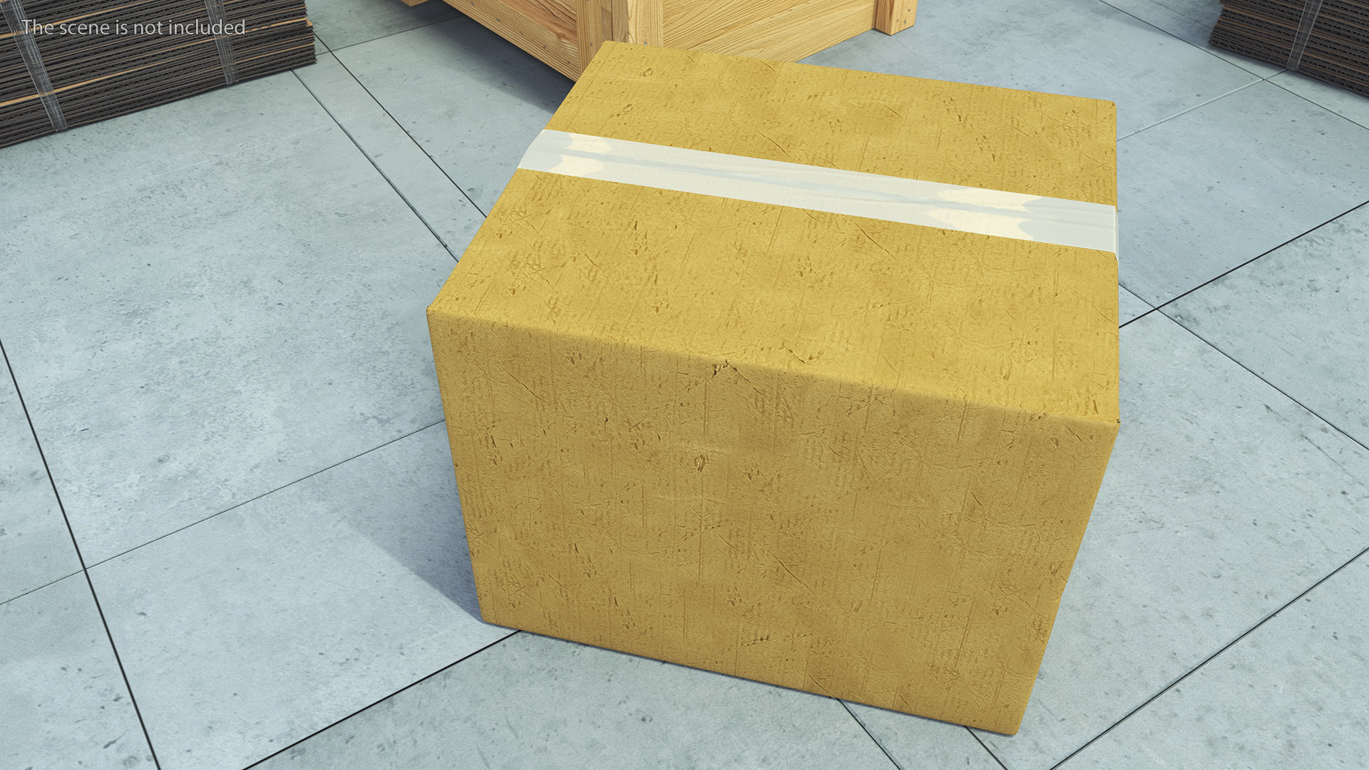 3D model Cardboard Moving Box