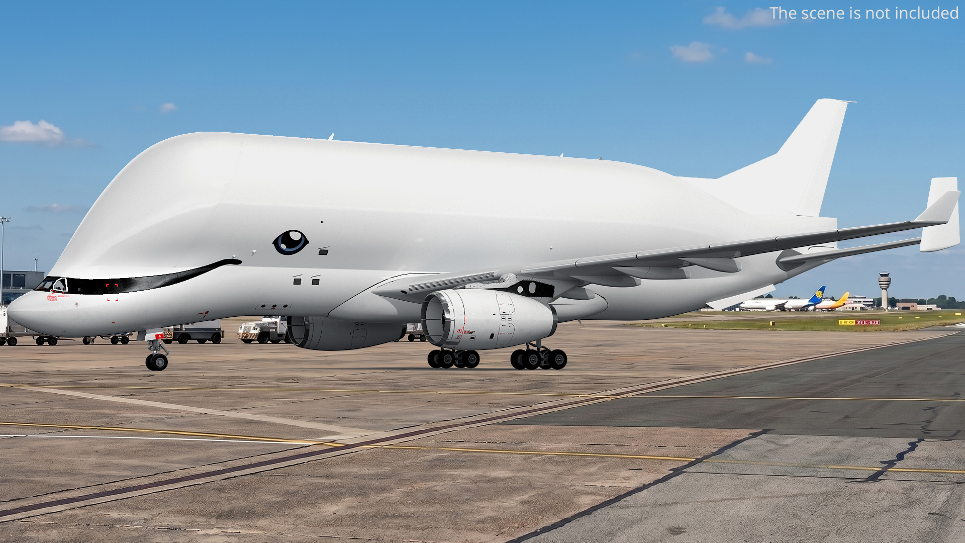 Wide Body Cargo Aircraft Jet Transport White