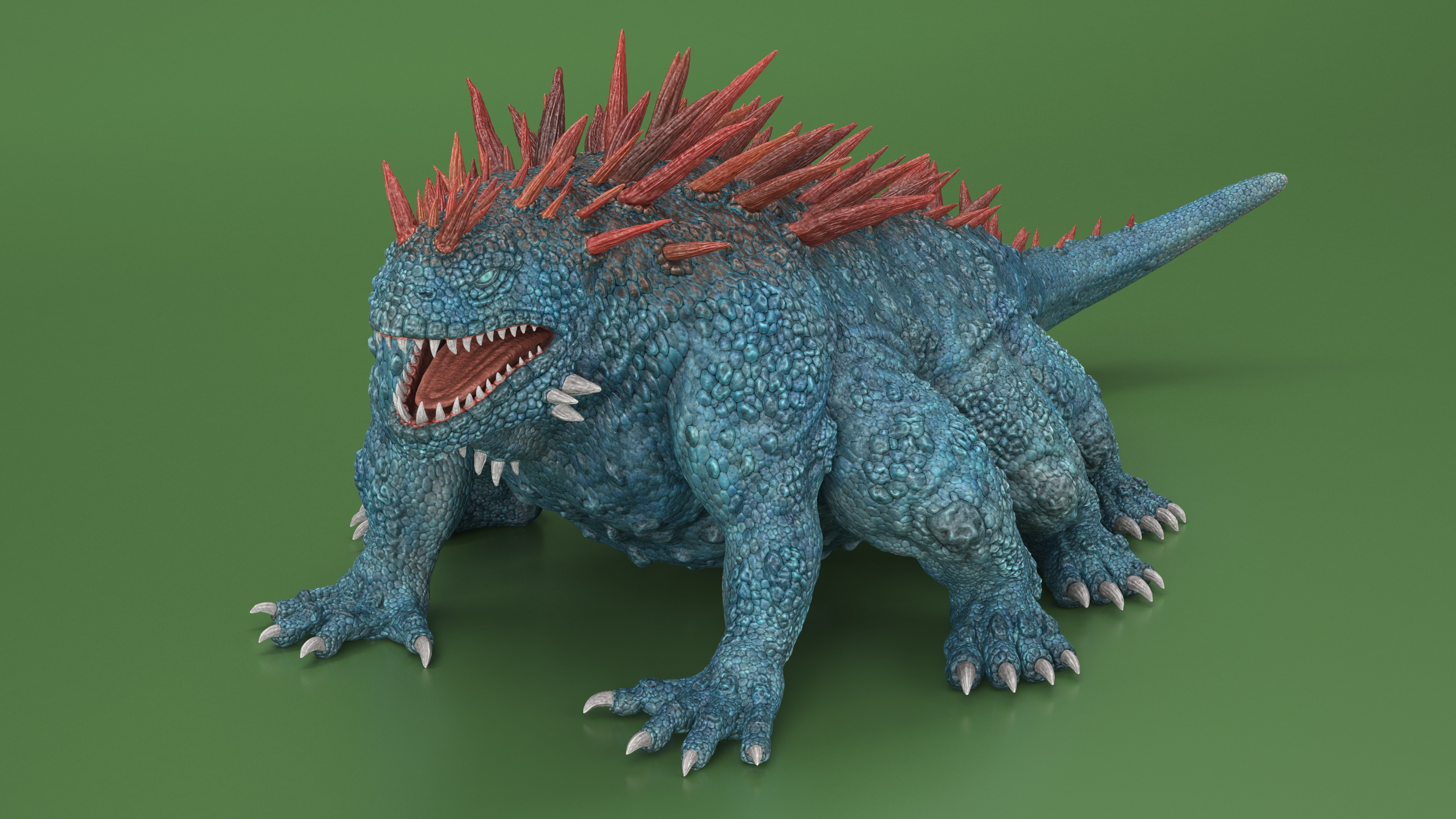 3D The Fantasy Creature Basilisk Rigged