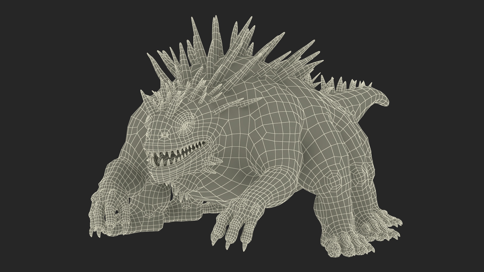 3D The Fantasy Creature Basilisk Rigged