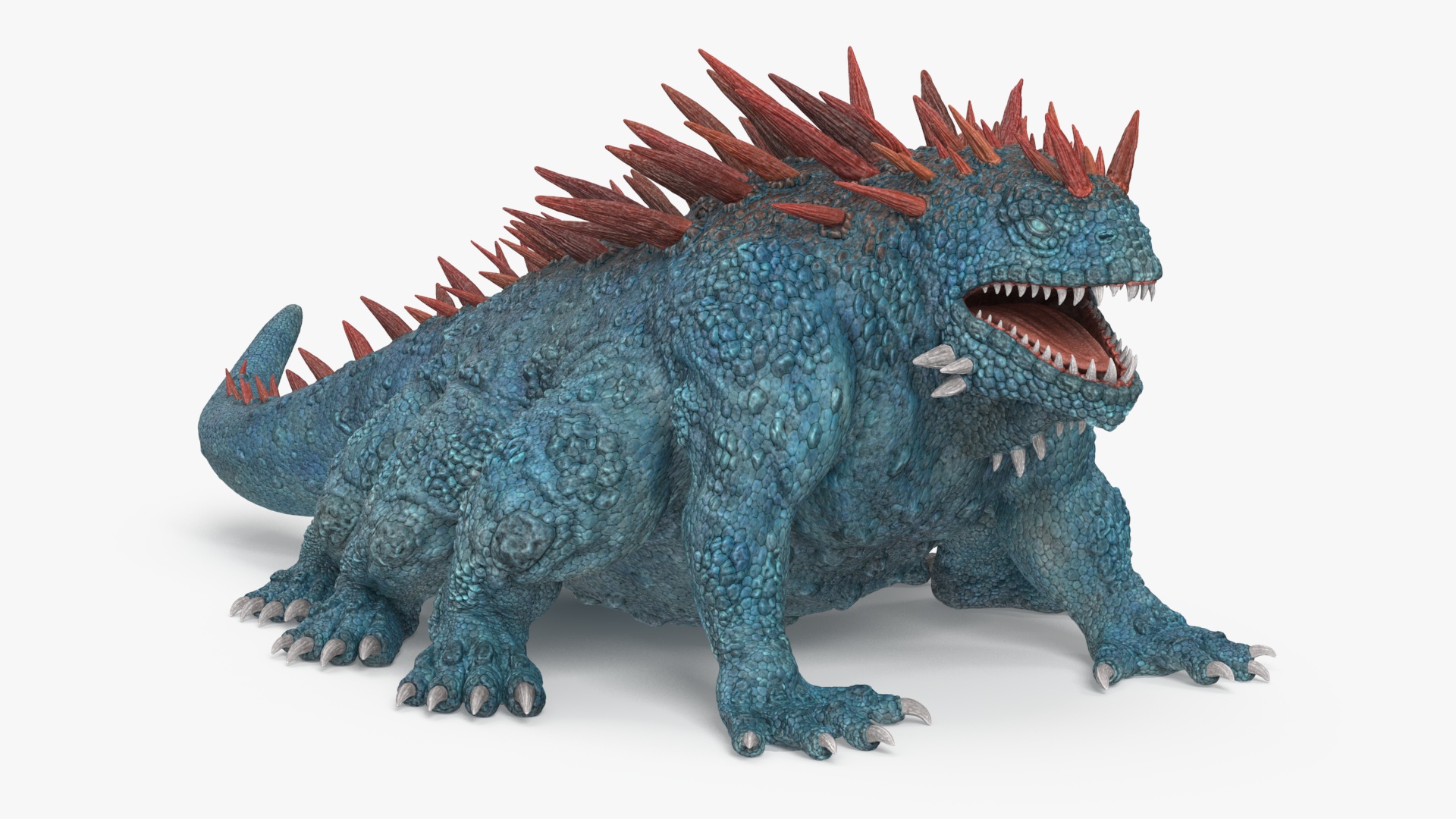 3D The Fantasy Creature Basilisk Rigged
