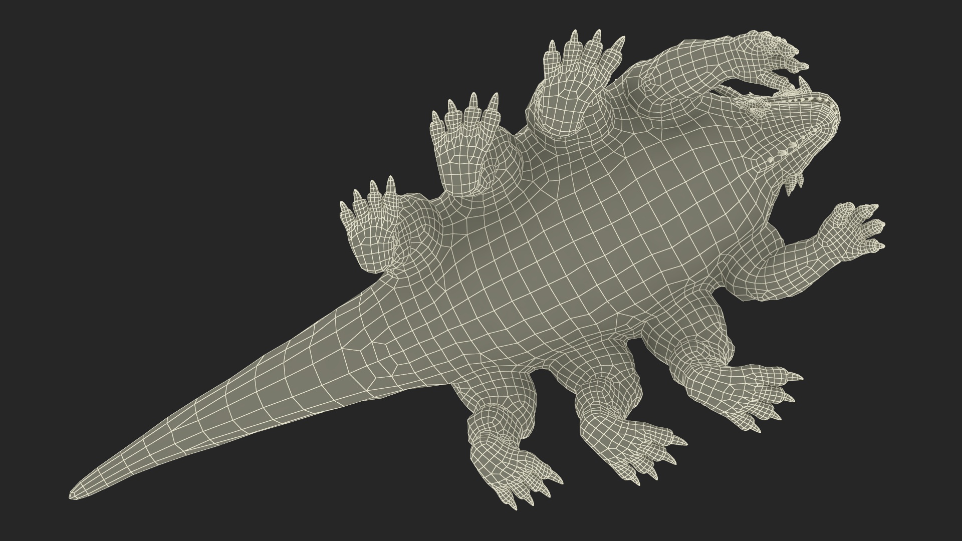 3D The Fantasy Creature Basilisk Rigged