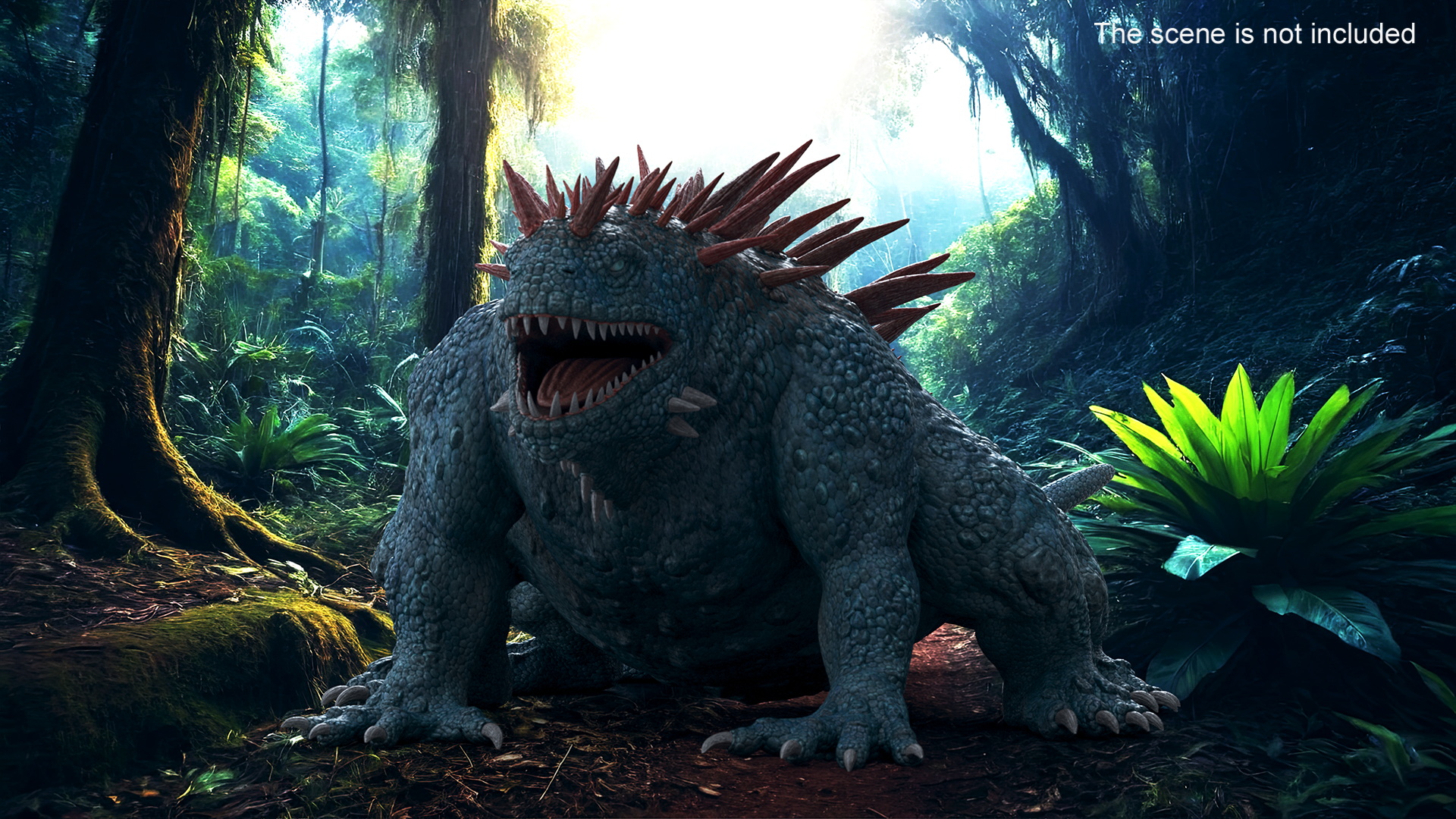 3D The Fantasy Creature Basilisk Rigged