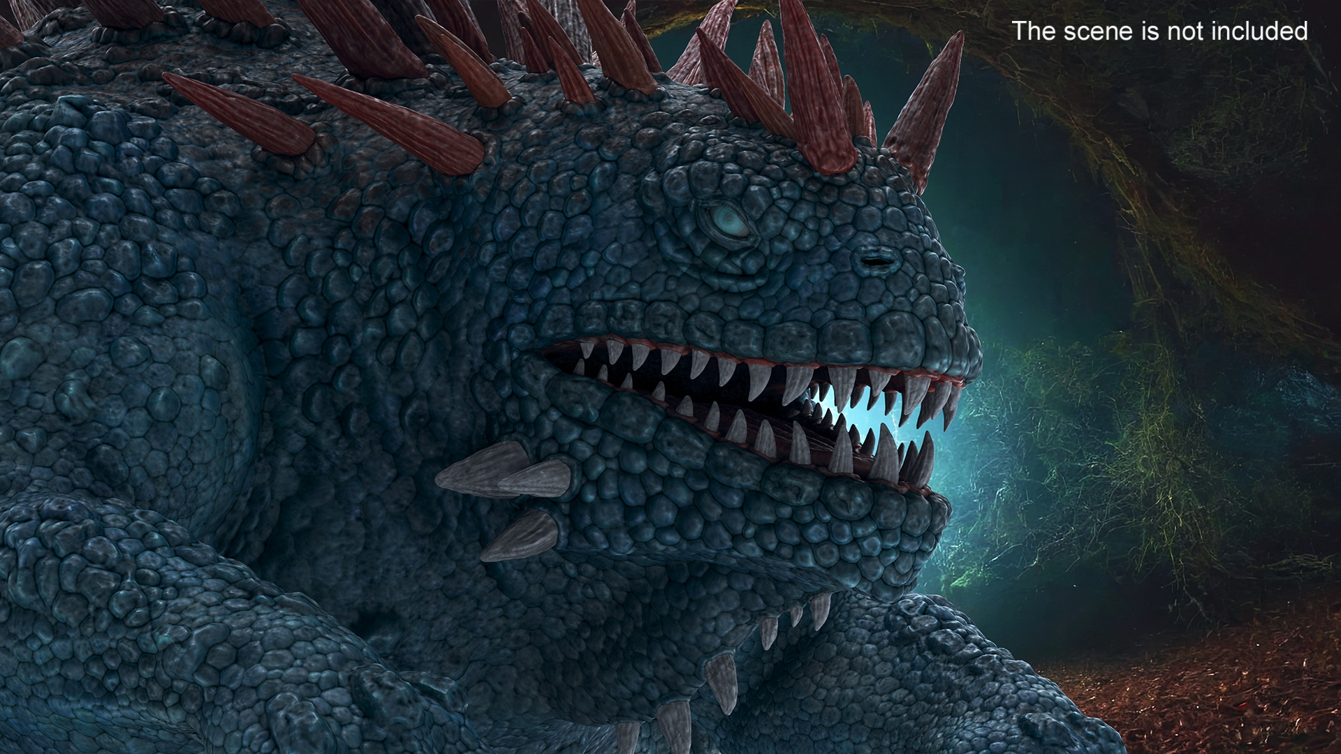 3D The Fantasy Creature Basilisk Rigged
