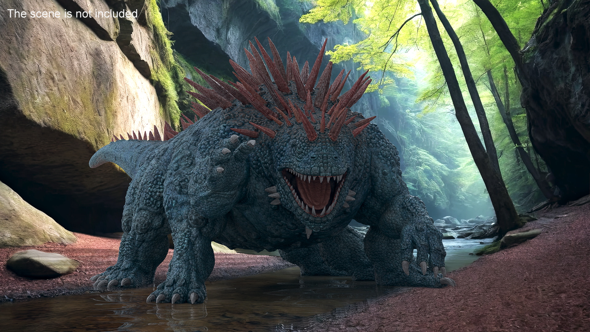 3D The Fantasy Creature Basilisk Rigged