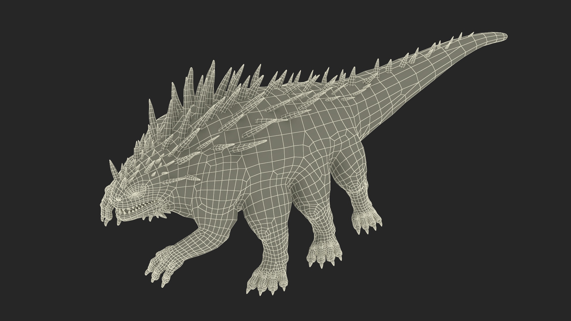 3D The Fantasy Creature Basilisk Rigged