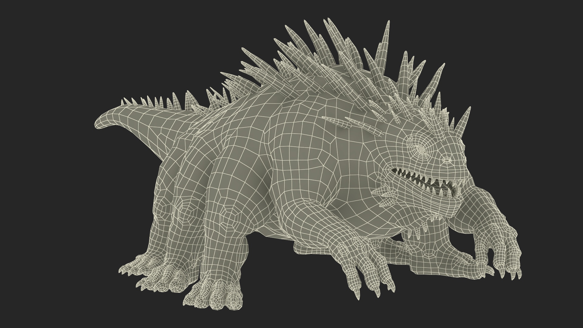 3D The Fantasy Creature Basilisk Rigged