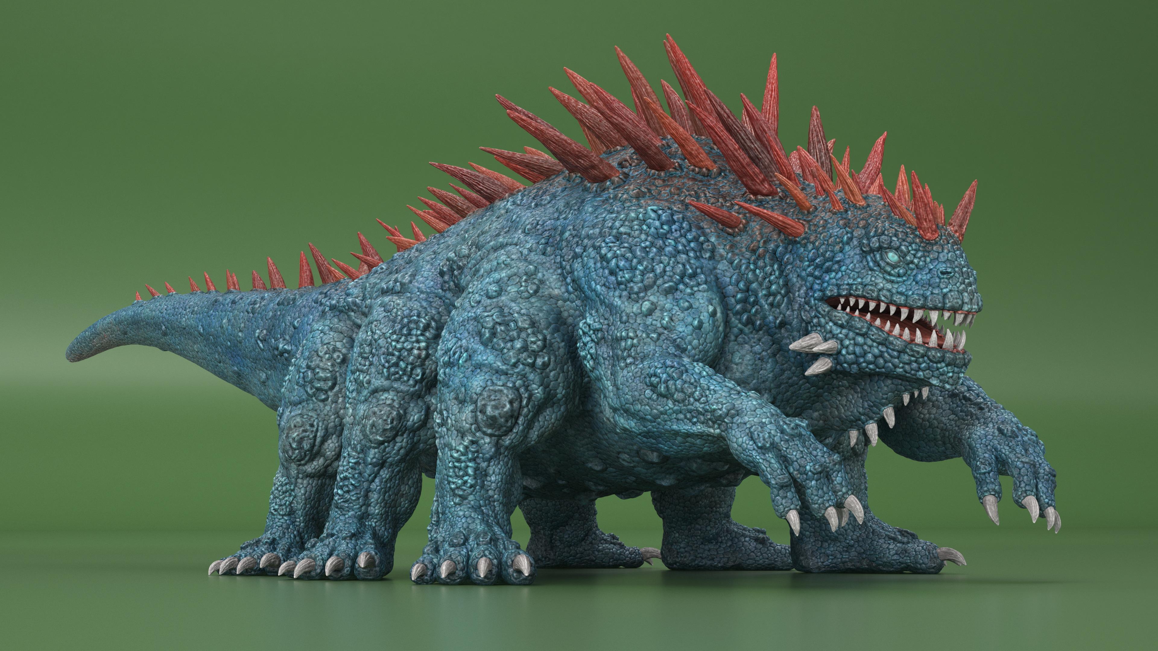 3D The Fantasy Creature Basilisk Rigged