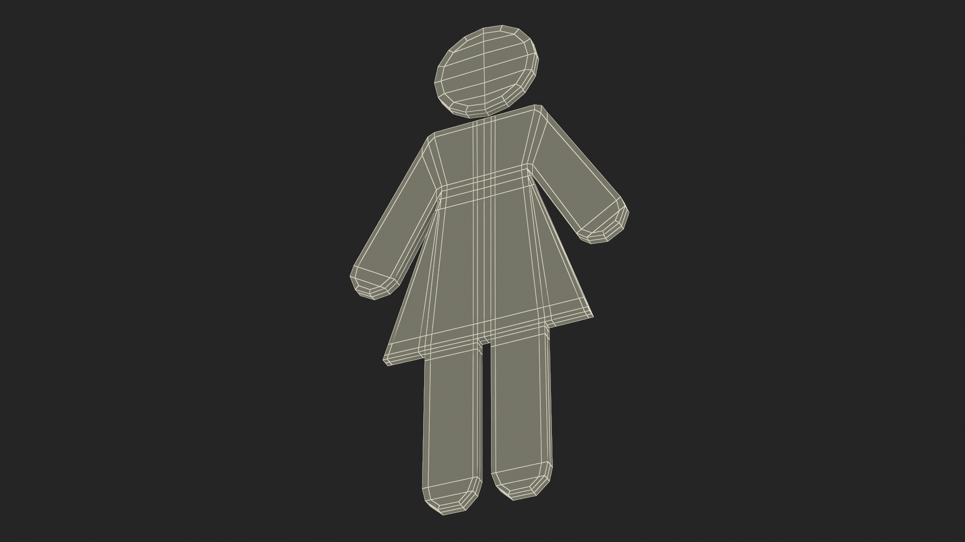 3D model WC Women Symbol