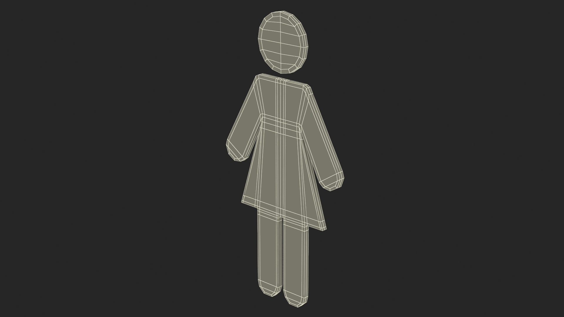 3D model WC Women Symbol