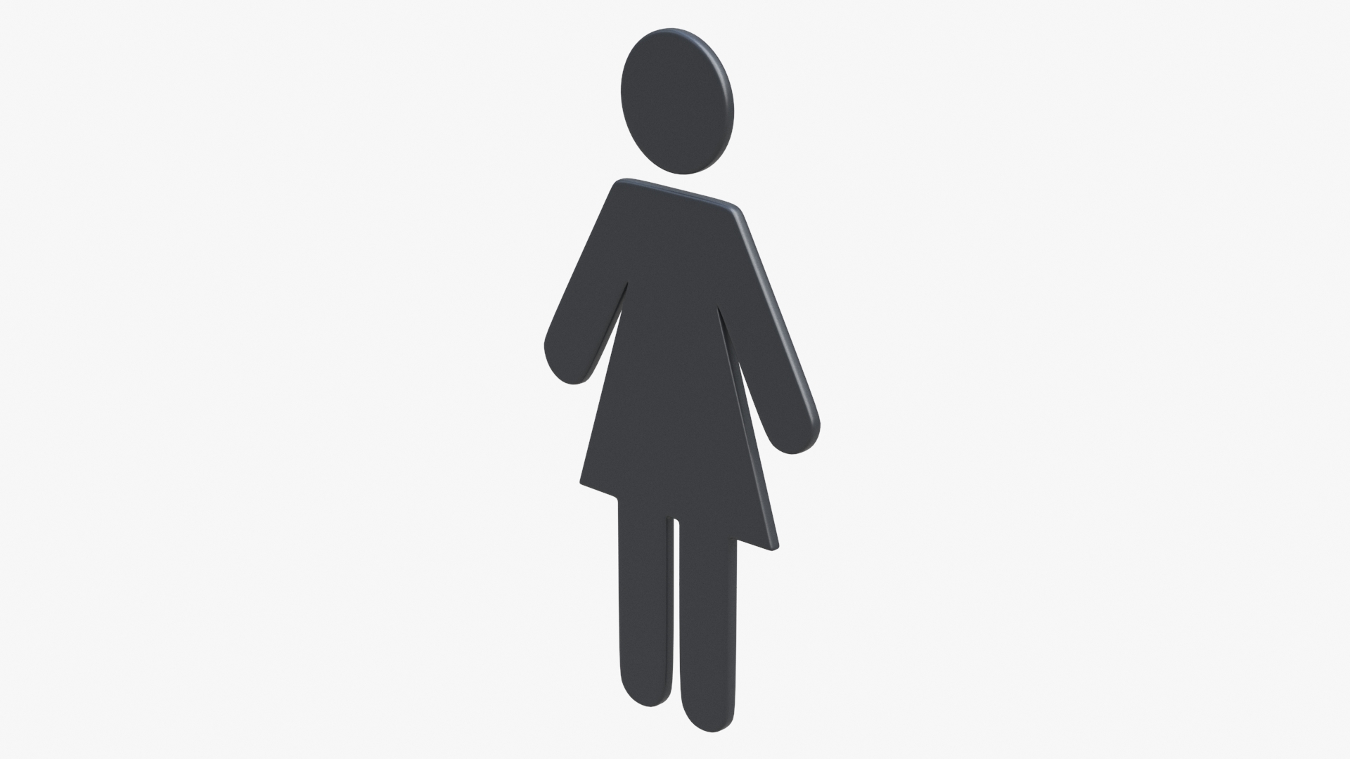 3D model WC Women Symbol