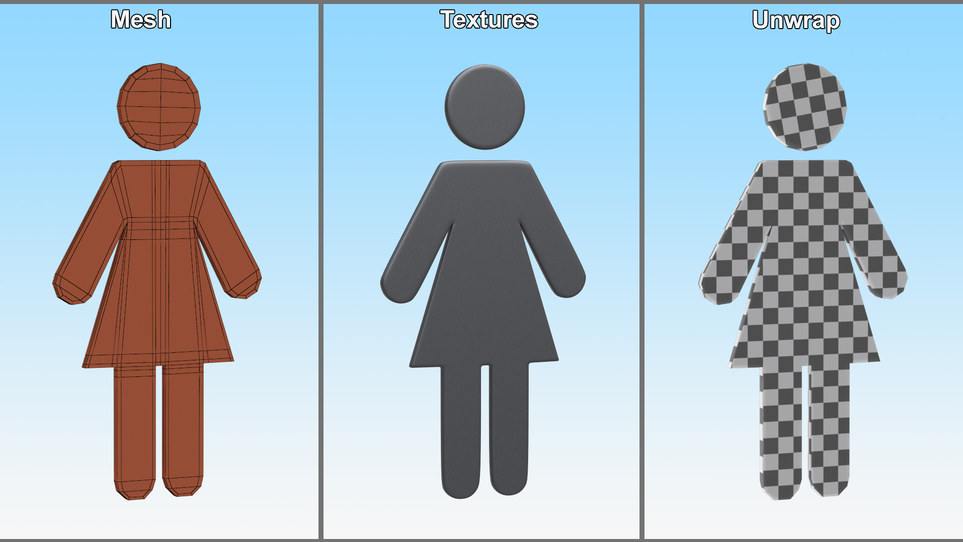 3D model WC Women Symbol