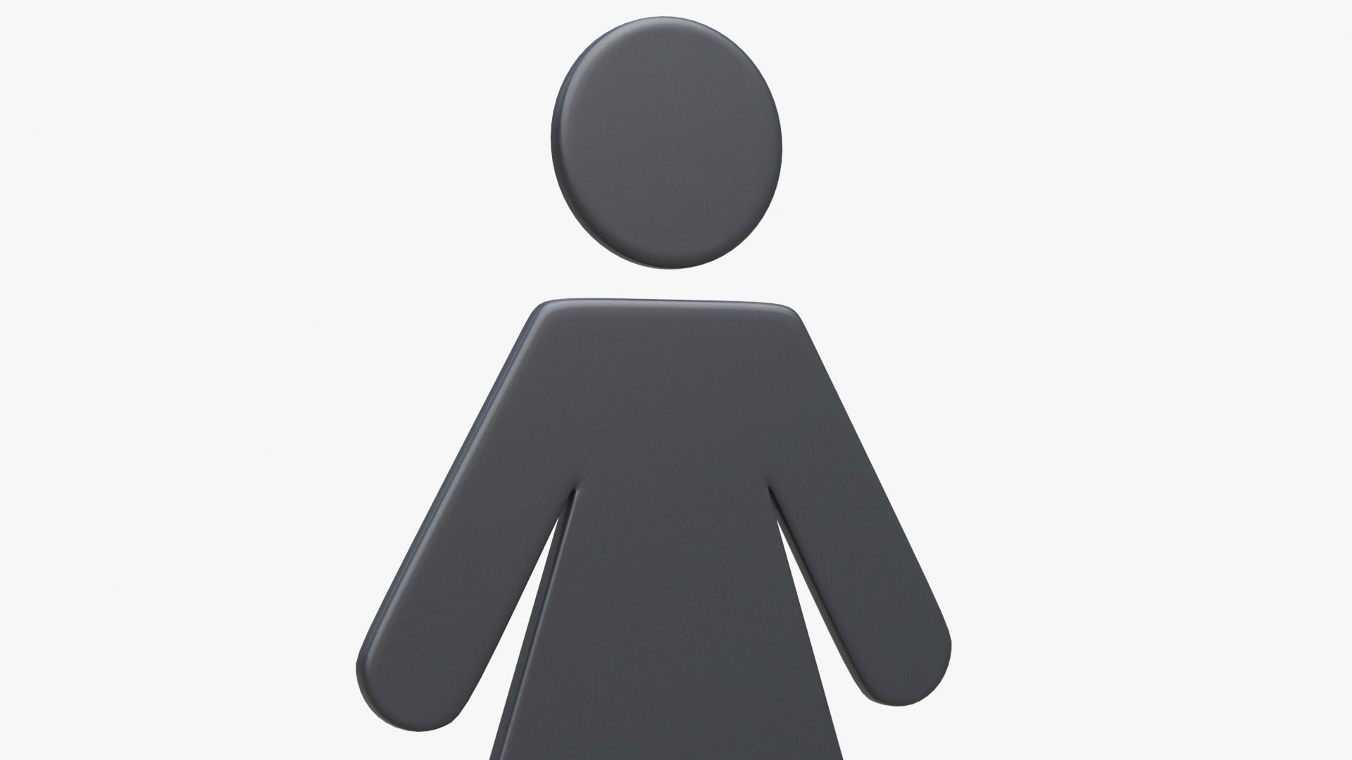 3D model WC Women Symbol