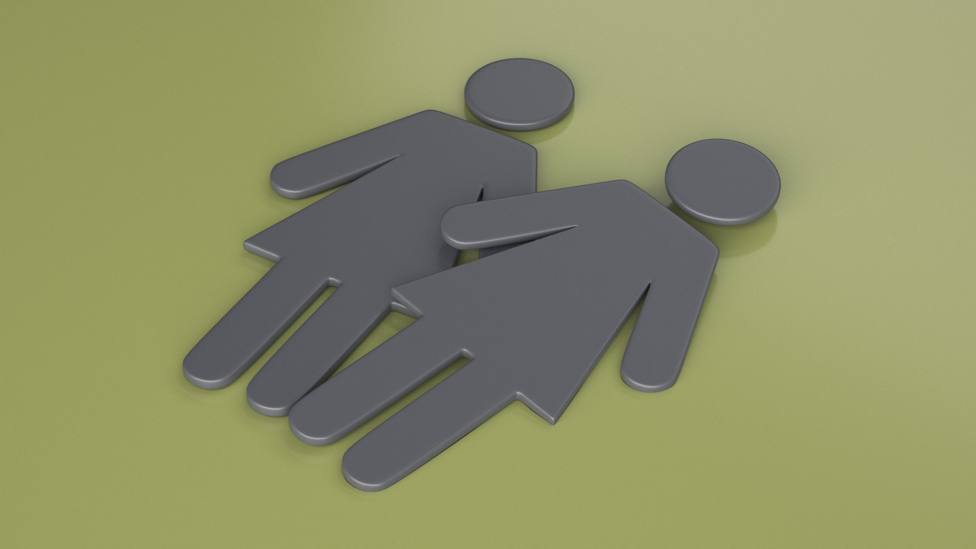 3D model WC Women Symbol
