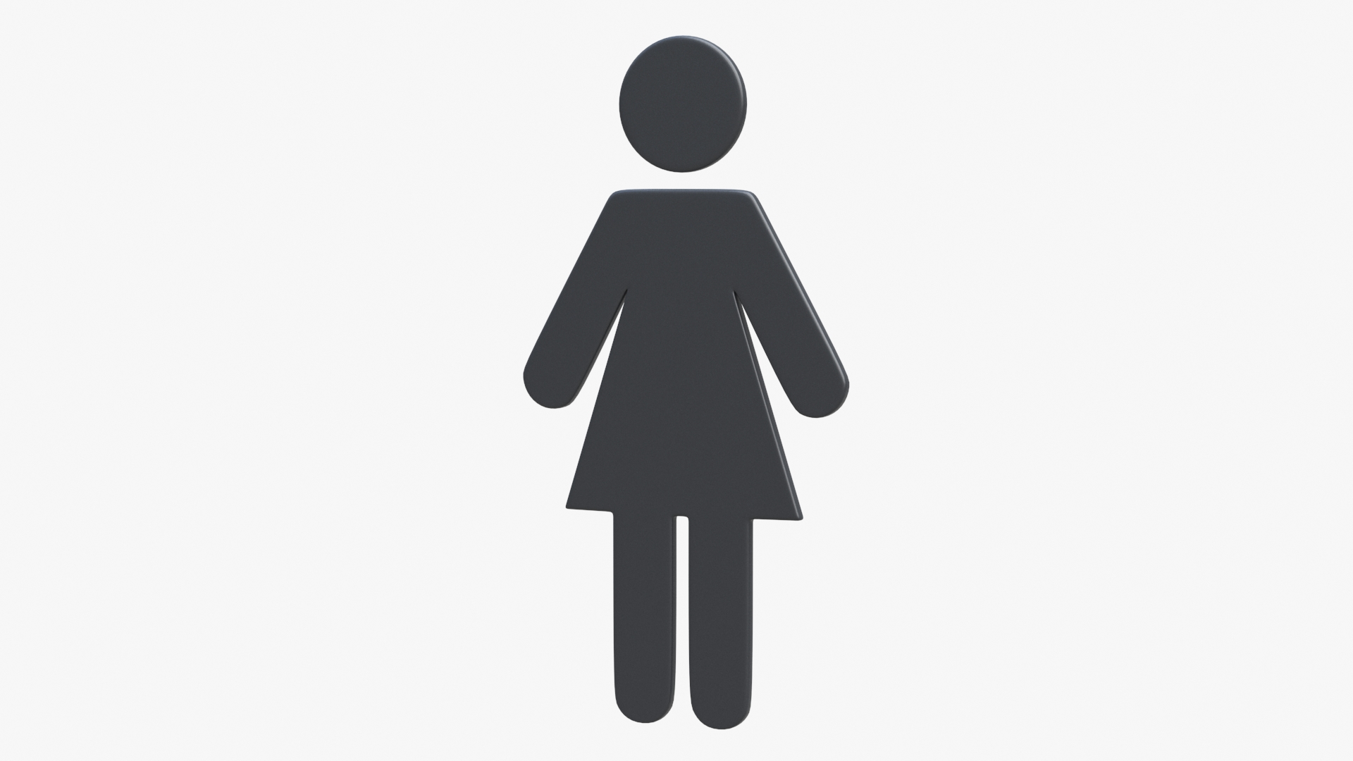 3D model WC Women Symbol