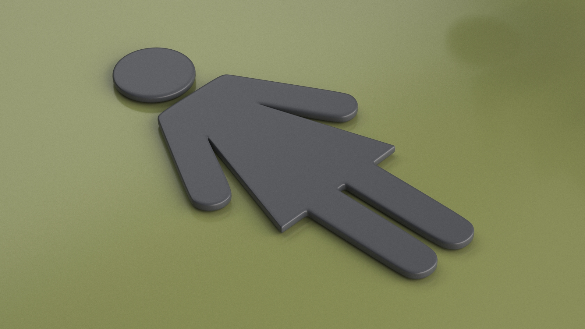 3D model WC Women Symbol
