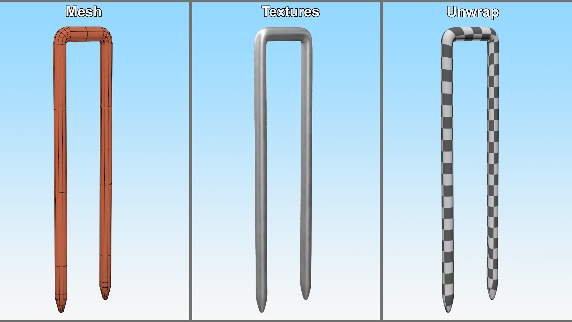 Pneumatic Nail 416J 3D model